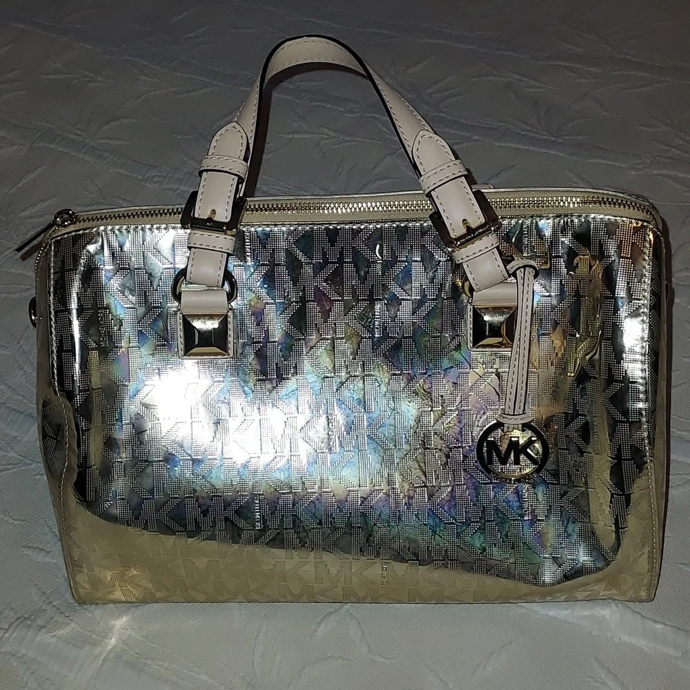 Michael Kors Grayson Satchel Bag - Picture 3 of 16